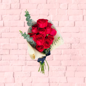 12pz de rosas rojas