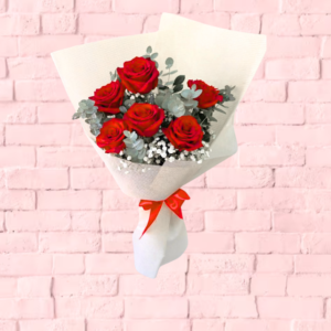 6PZ DE ROSAS ROJAS